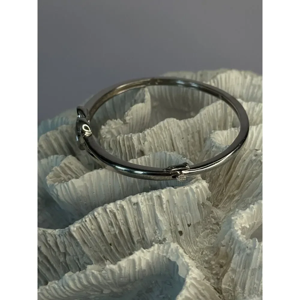 925 Sterling Silver NDI Diamond Heart Bracelet